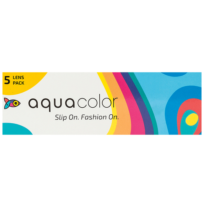 Aquacolor Daily Disposable Colored Contact Lens with UV Protection Optical Power -4.25 Envy Green