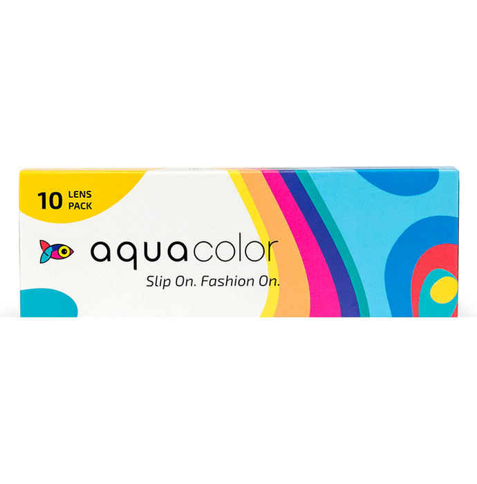Aquacolor Daily Disposable Zero Powder Contact Lens with UV Protection Black Rose