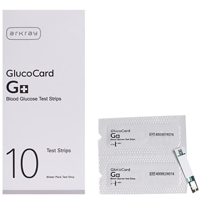 Arkray 93GS998 10 Glucocard G+ Blood Glucose Test Strip (Only Strips)