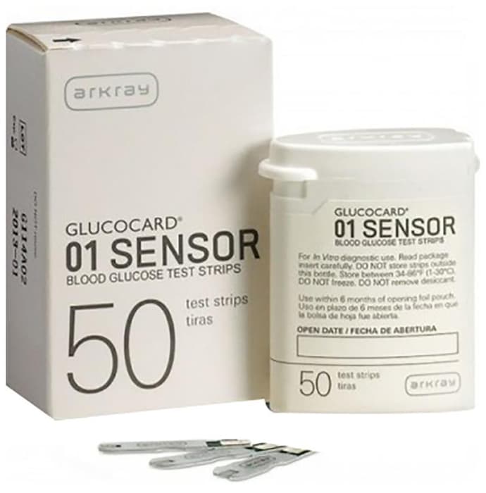 Arkray A102331 Glucocard 01 Sensor Blood Glucose Test Strip (Only Strips)