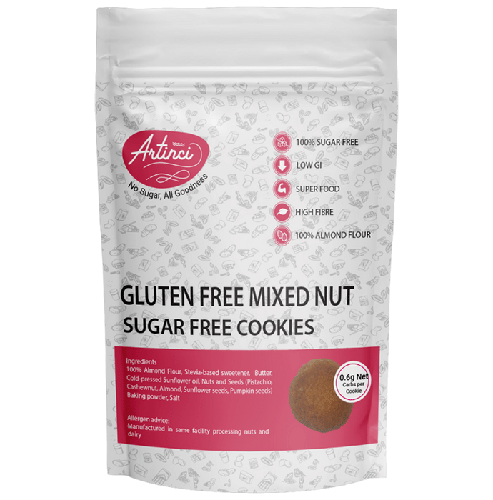 Artinci Gluten Free Mixed Nut Sugar Free Cookie