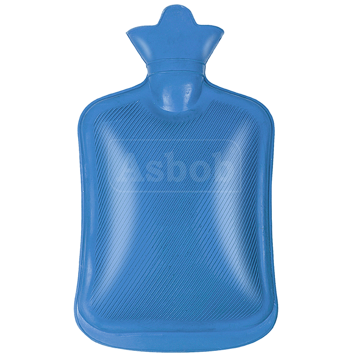 Asbob Healthcare Healthcare Hot Water Bottle, Hot Water Bag for Pain Relief and Cramps Blue