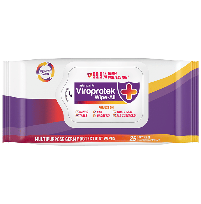 Asianpaints Viroprotek Wipe-All (25 Each)