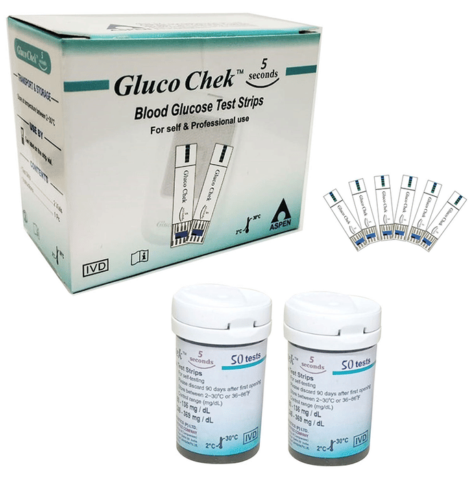 Aspen Gluco Chek 5 Seconds Blood Glucose Test Strip