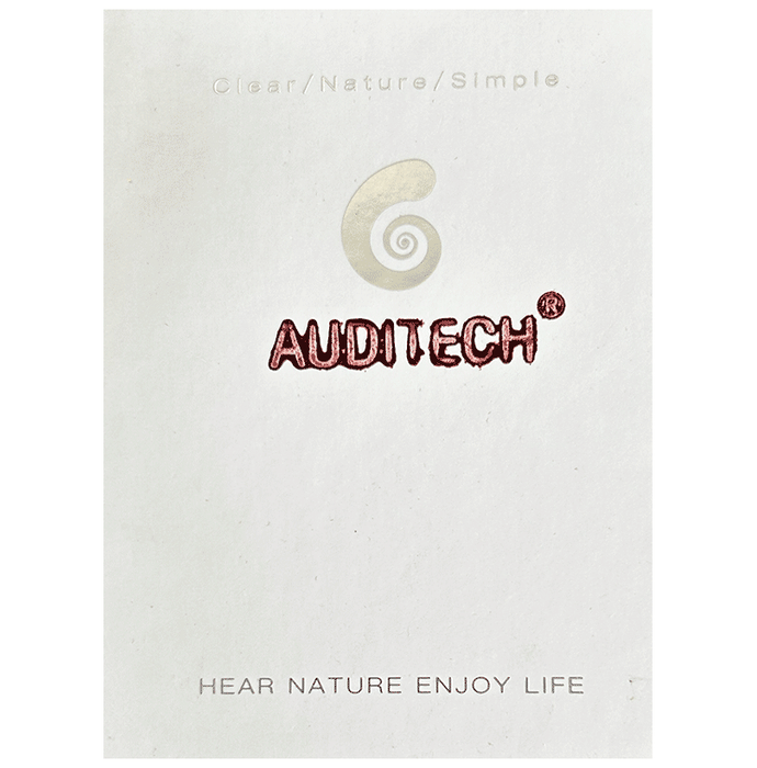 Auditech CIC Rechargeable Wireless Invisible for Both Ears Hearing Aid Black