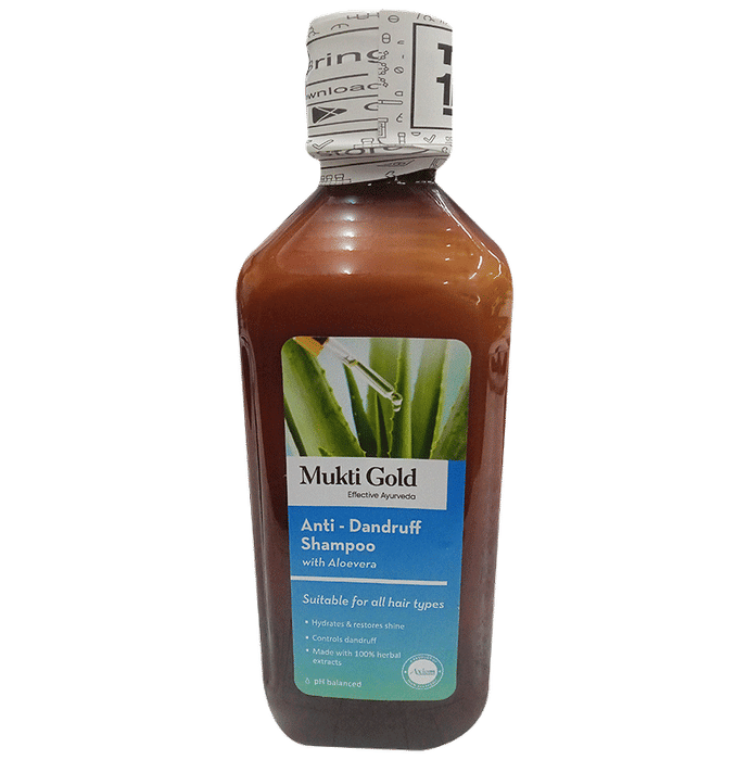 Axiom Mukti Gold Anti-Dandruff Shampoo with Aloevera