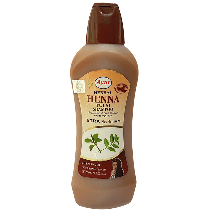 Ayur Herbal Shampoo(200ml) Henna and Tulsi