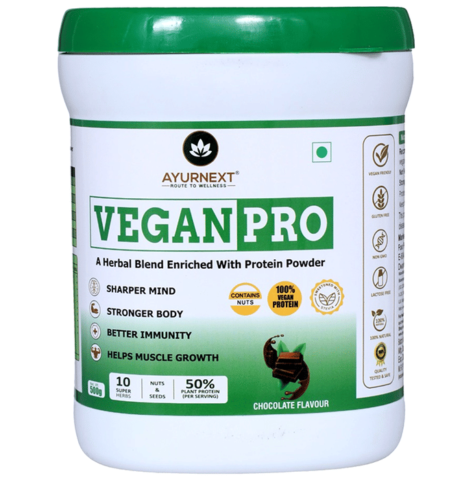 Ayurnext Vegan Pro Protein Powder Chocolate