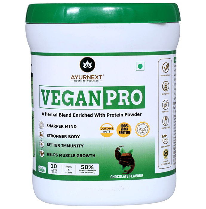 Ayurnext Vegan Pro Protein Powder Chocolate