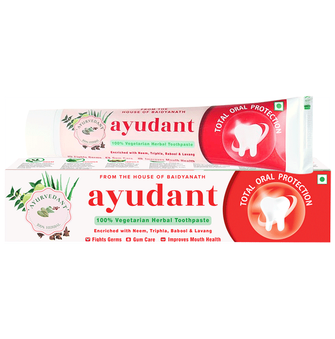 Ayurvedant Ayudant 100% Vegetarian Herbal Toothpaste (100gm Each)