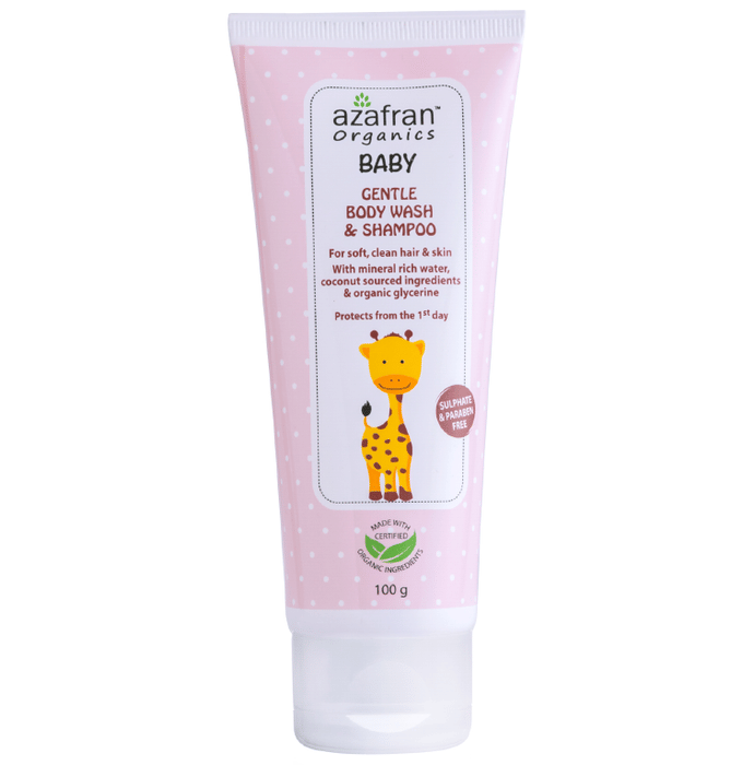 Azafran Organics Gentle Body Wash & Shampoo Sulphate Free Paraben Free