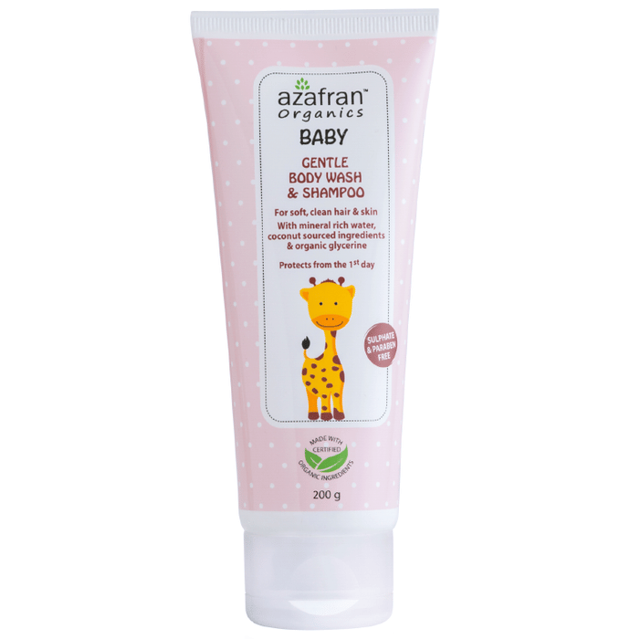 Azafran Organics Gentle Body Wash & Shampoo Sulphate Free Paraben Free
