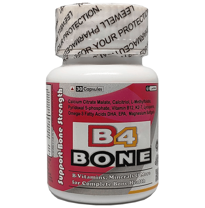 B4 Bone Mineral Density (BMD), Osteoporosis & Bone Strength Vitamins Supplement Softgel Capsule