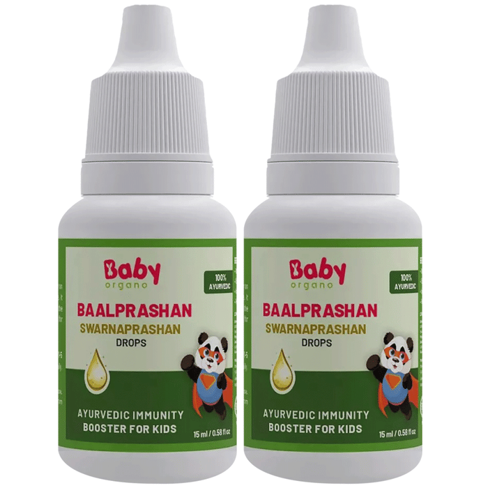 Baby Organo BaalPrashan Drop Swarnaprashan | Ayurvedic Immunity Booster for Kids