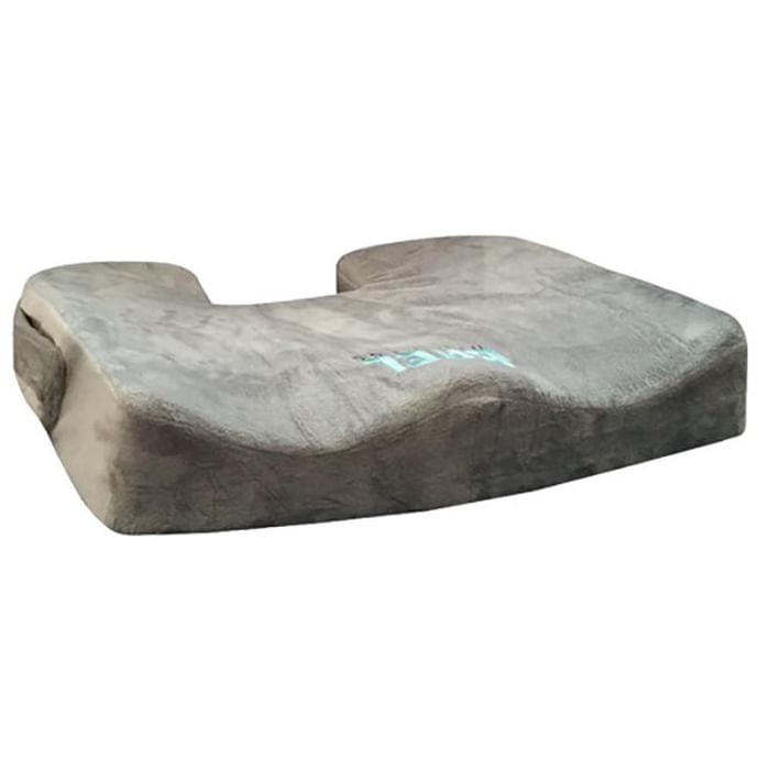 Bael Wellness Seat Cushion for Sciatica, Coccyx, Tailbone, Orthopedic, Back Pain Relief Grey