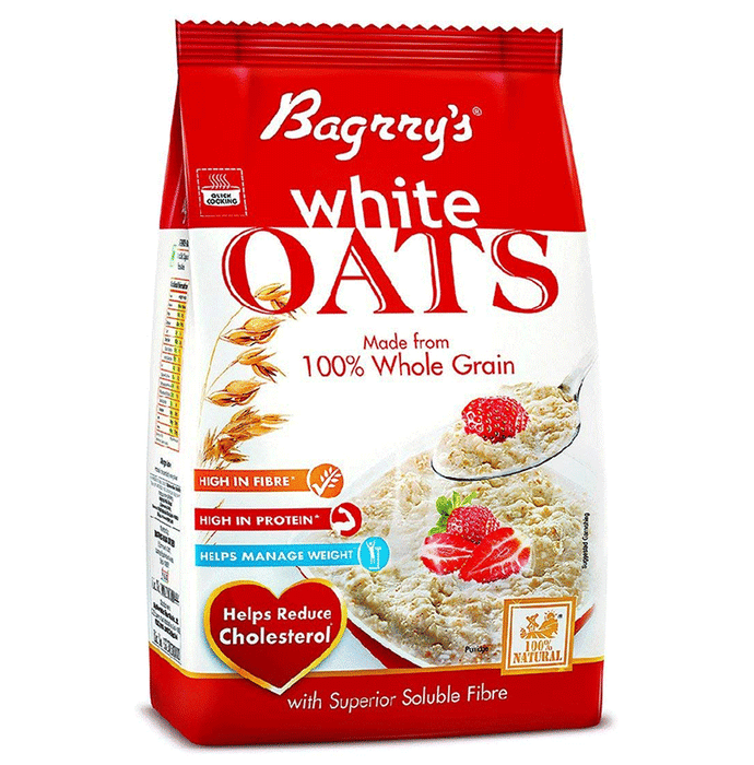 Bagrry's White Oats for Weight Management & Cholesterol Reduction