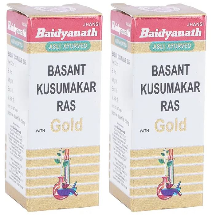 Baidyanath (Jhansi) Basant Kusumakar Ras with Gold Tablet (50 Each)