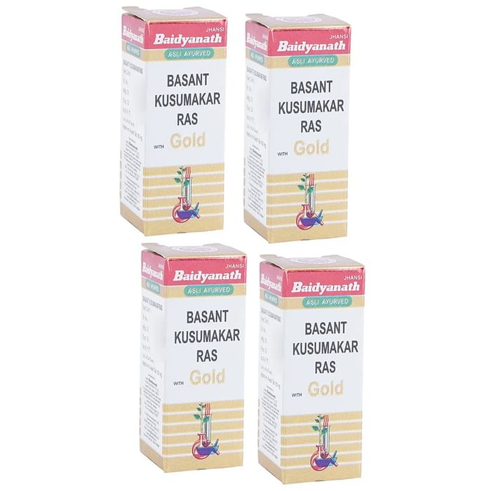 Baidyanath (Jhansi) Basant Kusumakar Ras with Gold Tablet (50 Each)