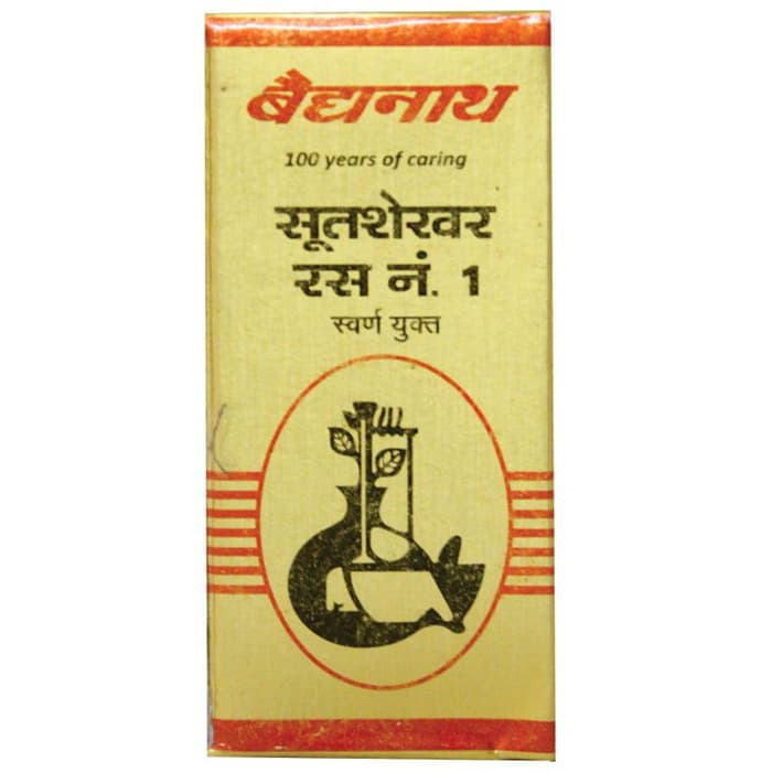 Baidyanath (Nagpur) Sootshekhar Ras No 1 with Gold Tablet | Helps Relieve Acidity, Headache & Vomiting