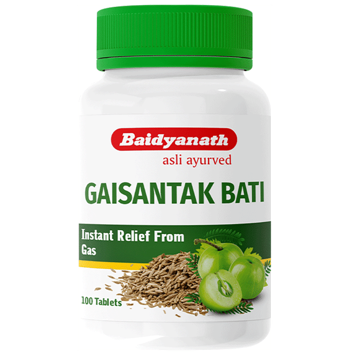 Baidyanath Gaisantak Bati Tablet | Provides Relief from Gas