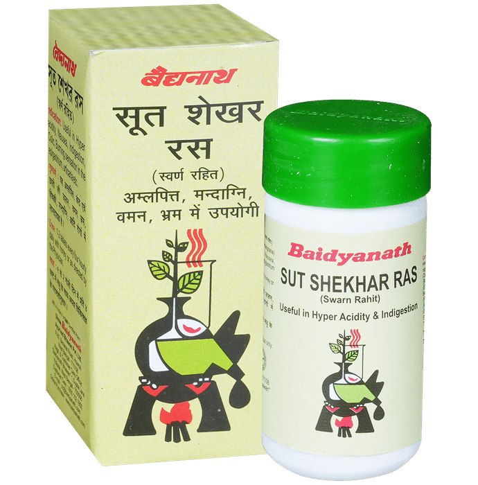 Baidyanath Sutshekhar Ras Tablet | For Hyperacidity & Indigestion Relief