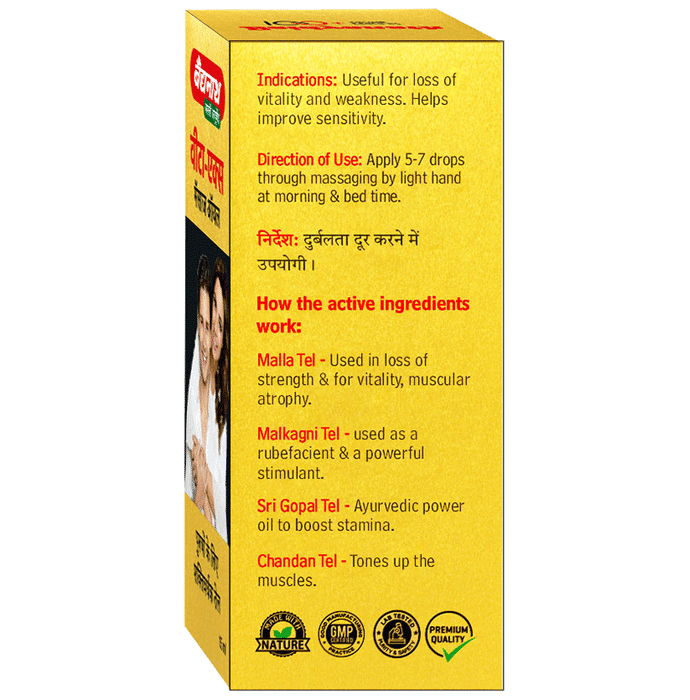 Baidyanath Vita EX Massage Oil | For Strength & Vitality in Men