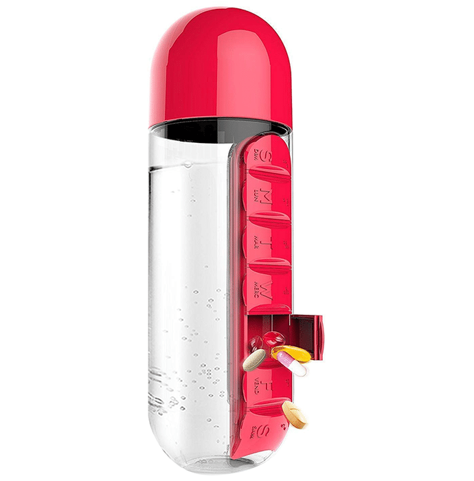 Balaji Exim Pill & Vitamin Organizer Water Bottle