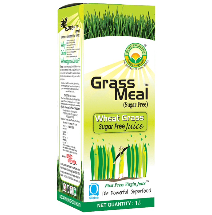 Basic Ayurveda Grass Meal Wheat Grass Juice Sugar Free