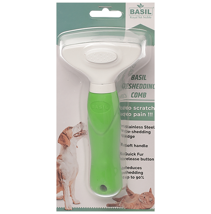 Basil Cleaning Slicker Brush for Dogs & Cats
