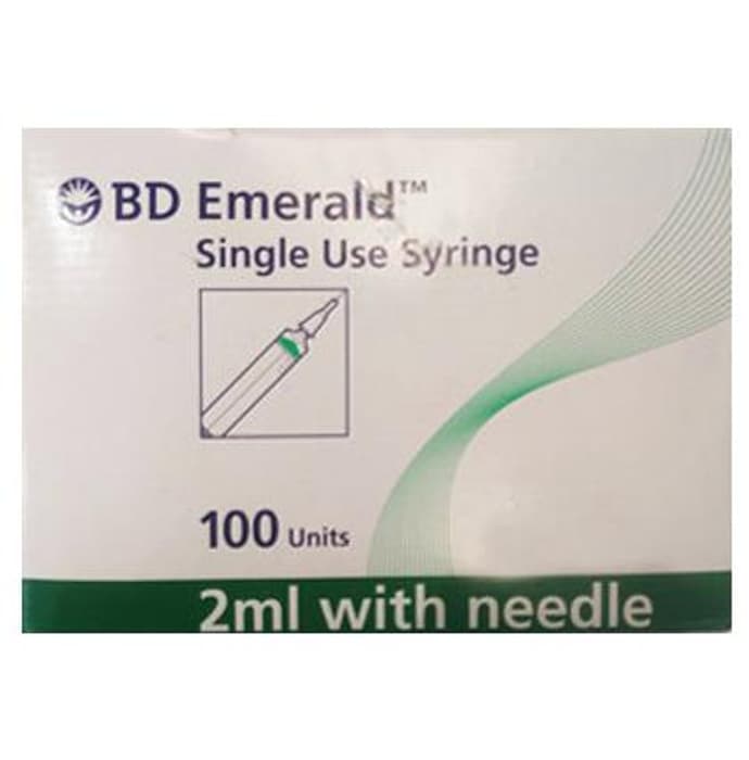 BD Emerald 2ml Syringe with 24G Needle