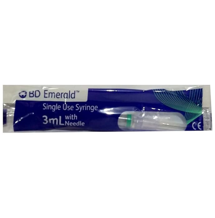 BD Emerald 3ml Syringe with Needle 24G x 1inch