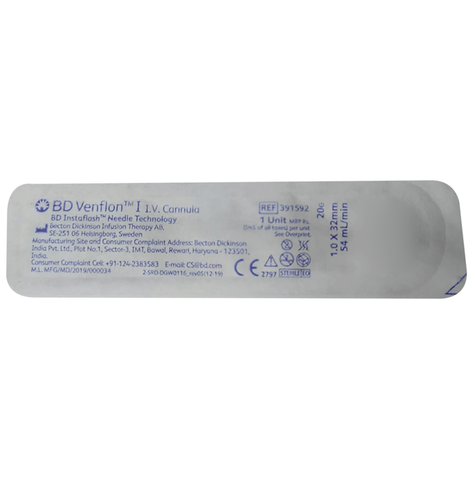 BD Venflon I.V. Cannula 20G