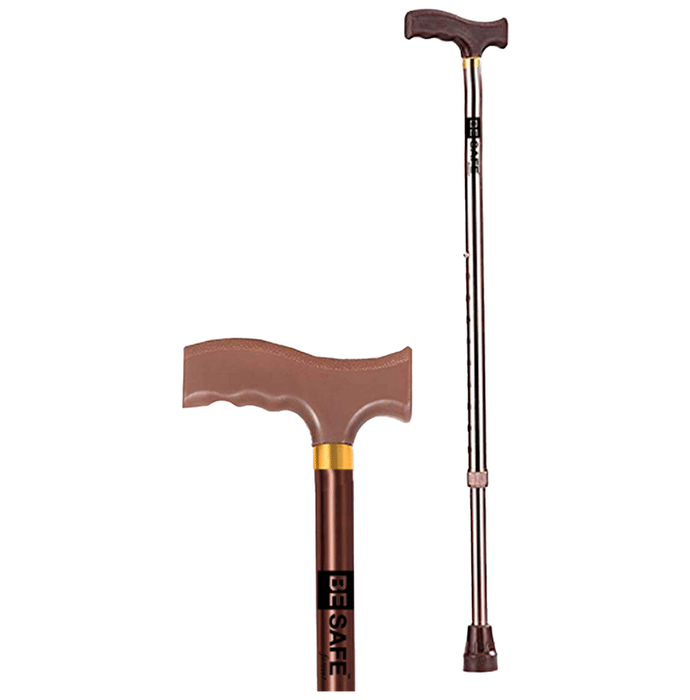 Be Safe Forever Height Adjustable Walking Stick Aluminium Bronze