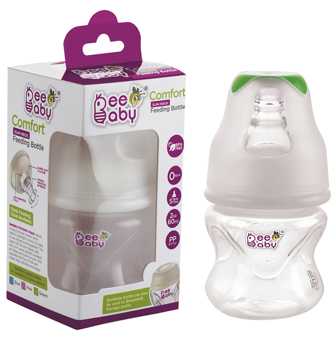 Bee Baby Comfort Slim Neck Feeding Bottle Green