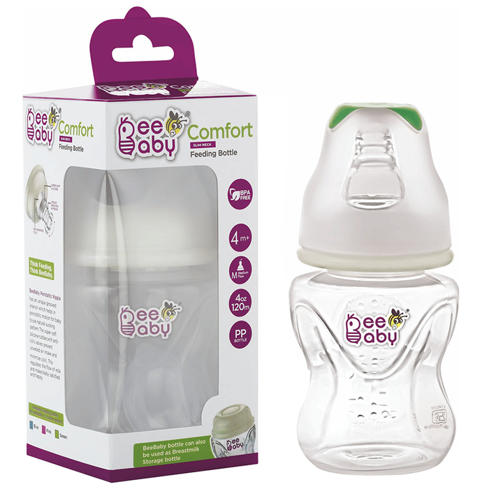 Bee Baby Comfort Slim Neck Feeding Bottle Green