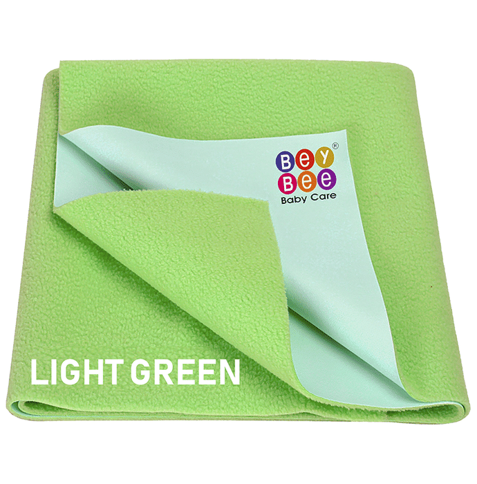 Bey Bee Waterproof Mattress Protector Dry Sheet for Babies and Adults (200cm X 140cm) Sheet XL Light Green