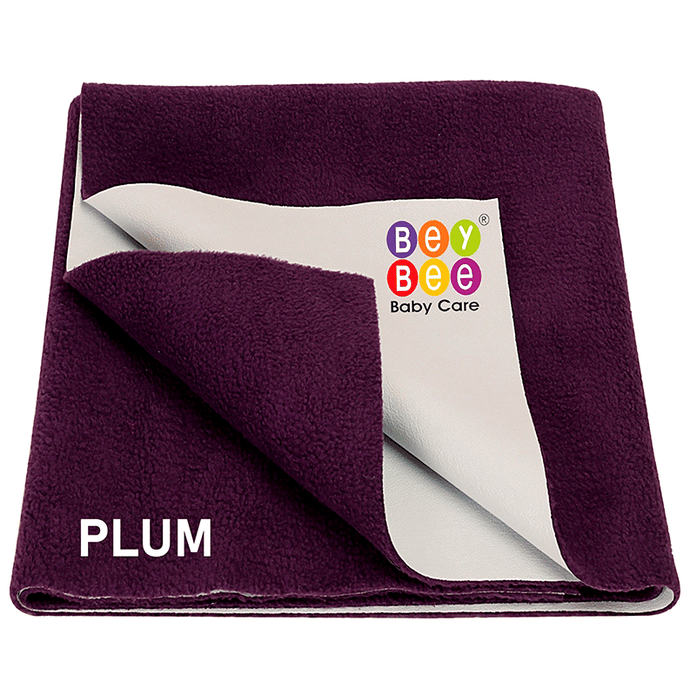 Bey Bee Waterproof Mattress Protector Dry Sheet for Babies and Adults (200cm X 140cm) Sheet XL Plum