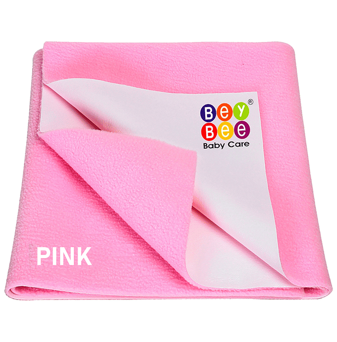 Bey Bee Waterproof Mattress Protector Sheet for Babies and Adults (140cm X 100cm) Large Pink