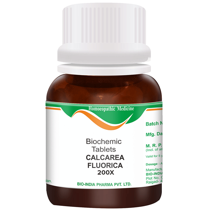 Bio India Calcarea Fluorica Biochemic Tablet 200X