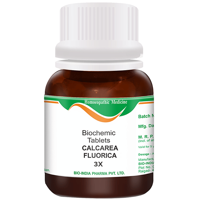 Bio India Calcarea Fluorica Biochemic Tablet 3X