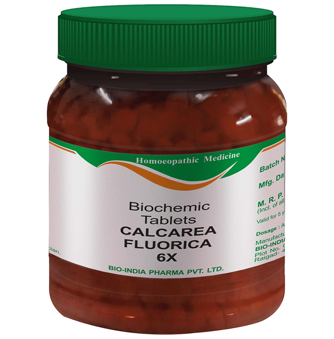 Bio India Calcarea Fluorica Biochemic Tablet 6X