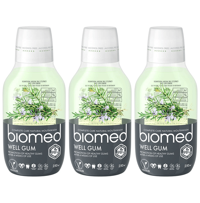 Biomed Complete Care Natural Foam Mouthwash (250ml Each) Well Gum