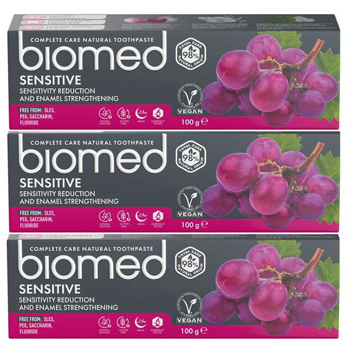 Biomed Complete Care Natural Toothpaste (100gm Each) Sensitive