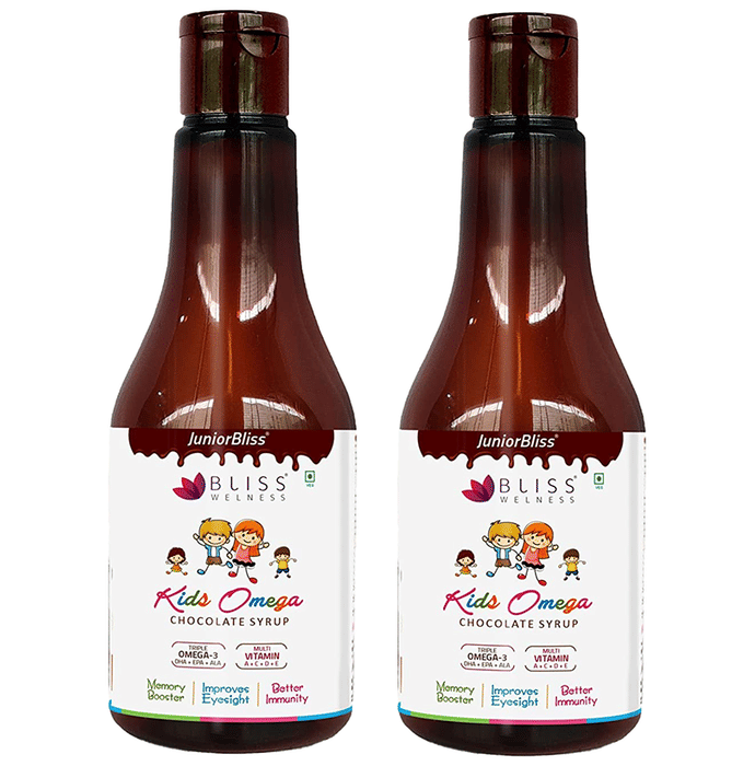 Bliss Welness Kids Omega Chocolate Syrup (300ml Each)