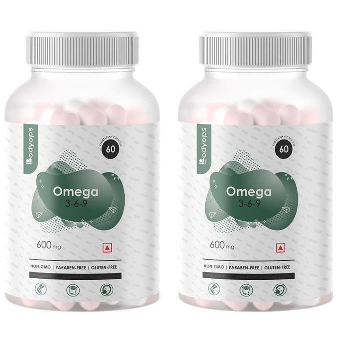 Bodyops Omega 3-6-9 600mg Vegetarian Capsule (60 Each)