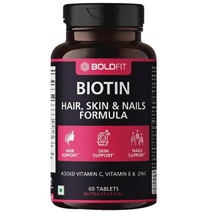 Boldfit Biotin Hair, Skin & Nails Formula Tablet