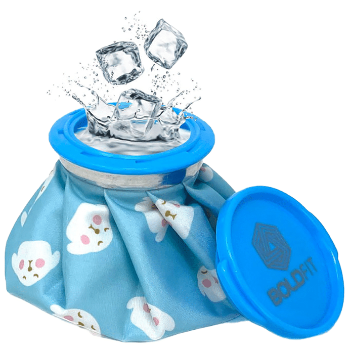 Boldfit Ice Bags For Pain Relief 6inch Blue Dog