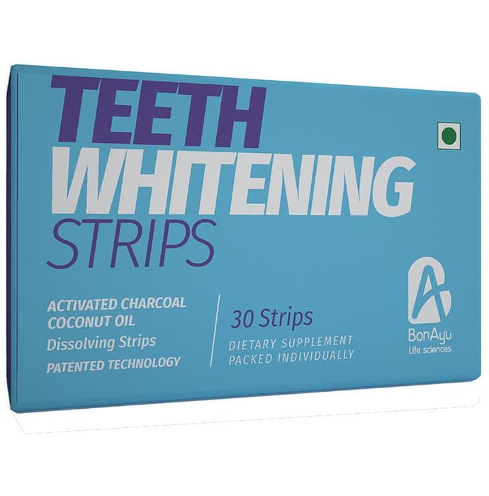 BonAyu Teeth Whitening | With Activated Charcoal & Coconut Oil | Strip