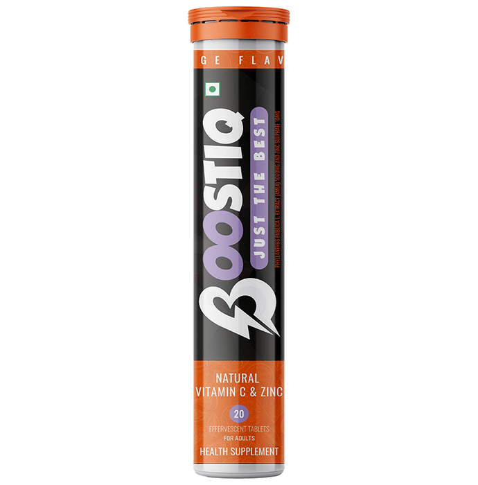 Boostiq Natural Vitamin C & Zinc Effervescent Tablet Orange