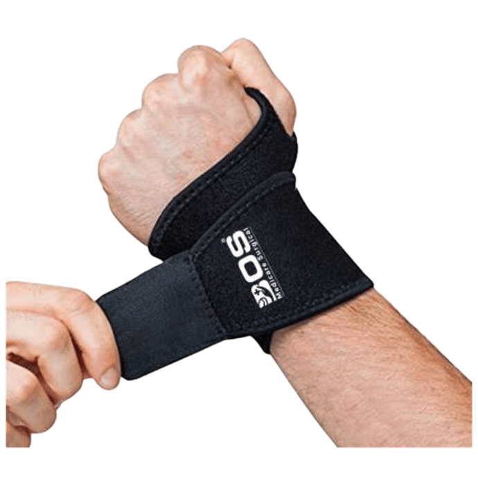 Bos Medicare Surgical Wrist Brace with Thumb Wrist Support Black